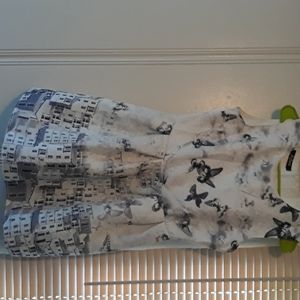 Butterfly print dress,formal and casual occasions